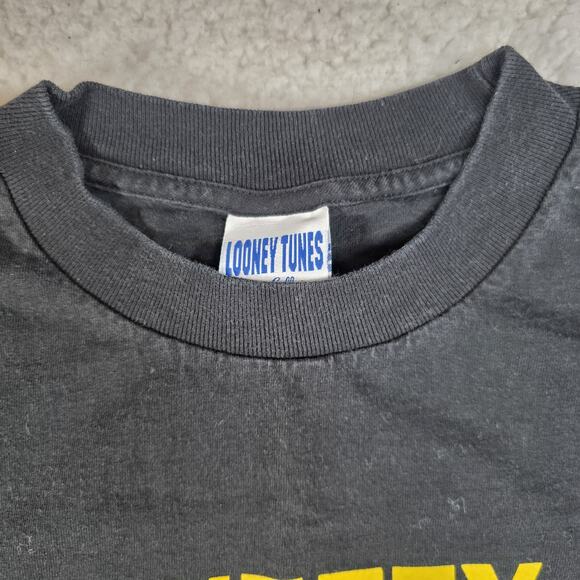 Vintage Looney Tunes Shirt Mens L/XL Bugs Bunny Stamp Cartoon Made USA 90s - Picture 5 of 9